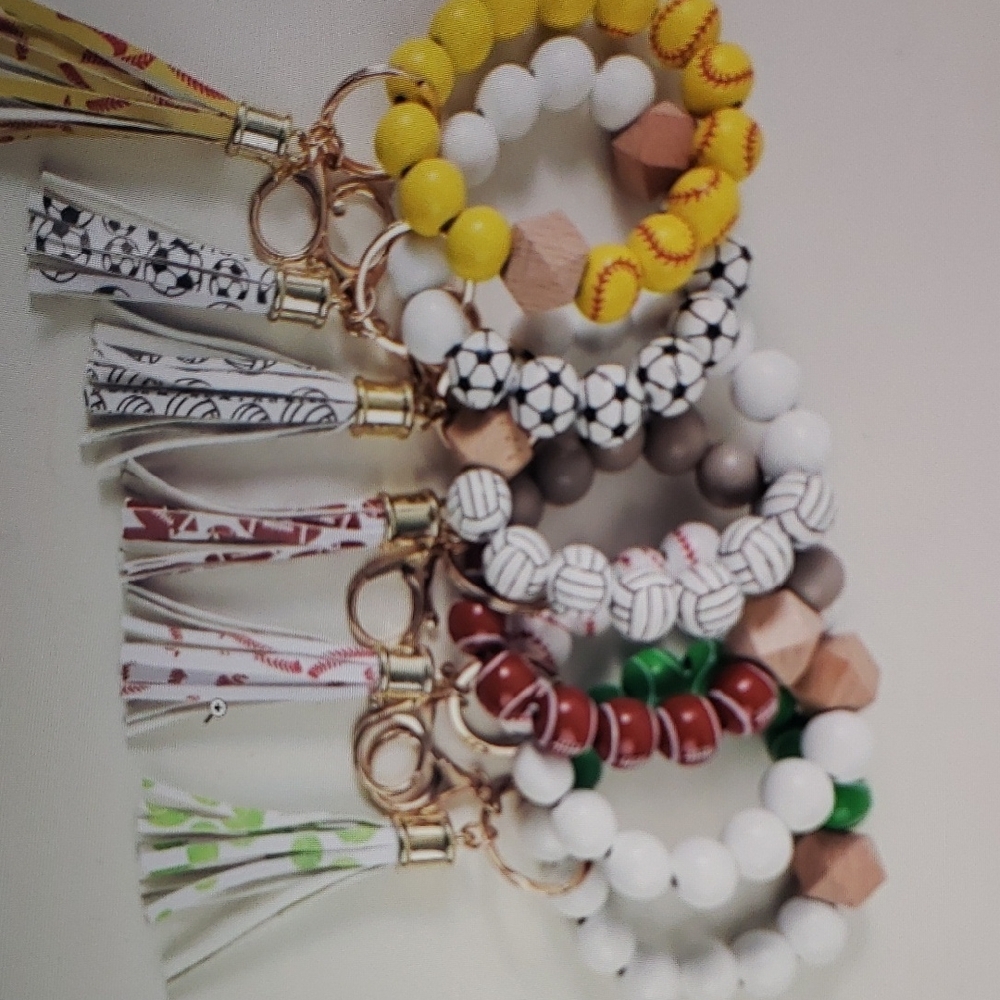 Colorful Beaded Keychain